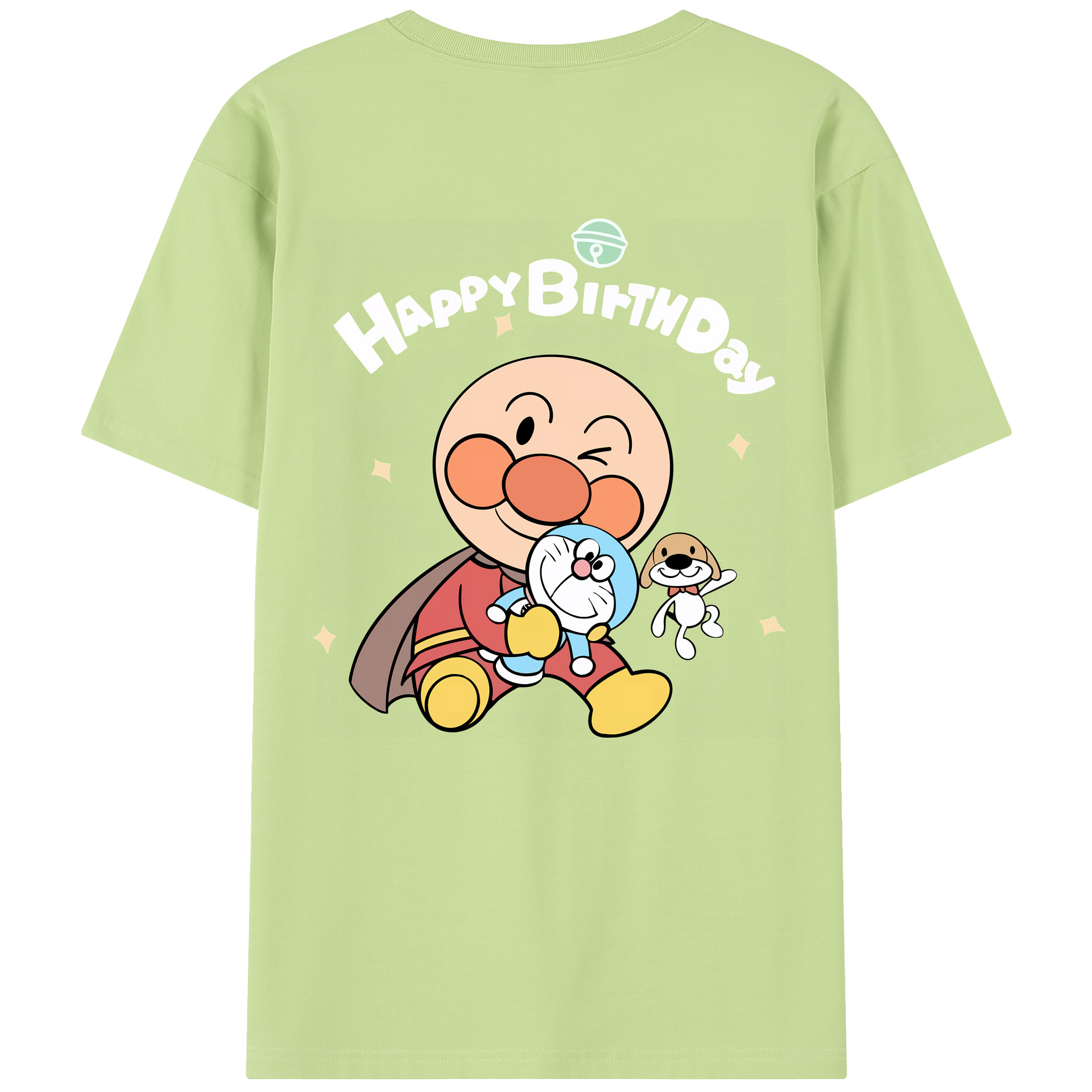 （画像用） アンパンマン Anpanman 綿100％半袖Tシャツ（背面プリント）